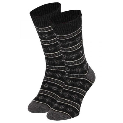 Apollo | woolen house socks with diamond pattern