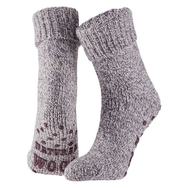 Apollo | antislip noppen sokken Violet