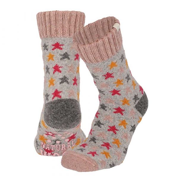 Apollo - Stars | antislip kindersokken Grijs