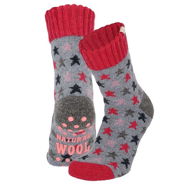 Apollo - Stars | antislip kindersokken Blauw