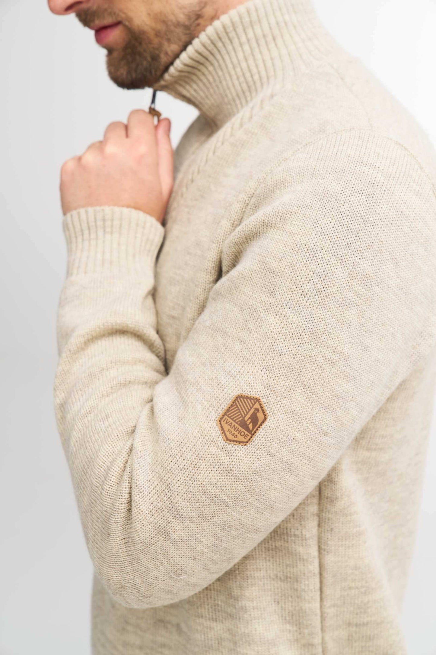 Ivanhoe Knitted in Sweden - NLS Elm | woolen men's sweater