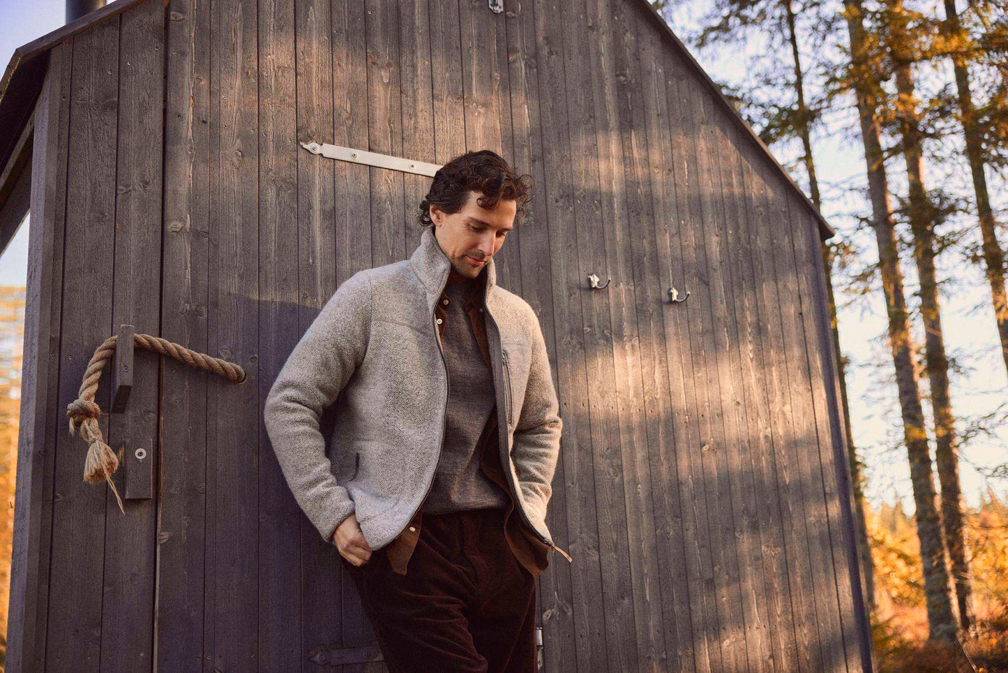 Ivanhoe Knitted in Sweden - 1946 Jacket | wollen vest met rits