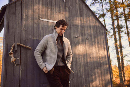 Ivanhoe Knitted in Sweden - 1946 Jacket | wollen vest met rits