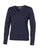 Ivanhoe Knitted in Sweden - V-neck | damestrui van merinowol Navy