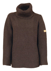 Ivanhoe Knitted in Sweden - NLS Holly | wollen damestrui Coffee bean