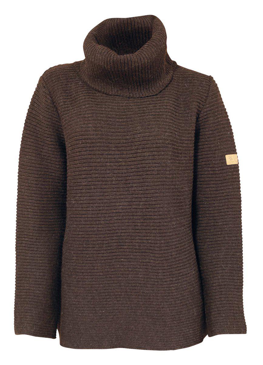 Ivanhoe Knitted in Sweden - NLS Holly | wollen damestrui Coffee bean