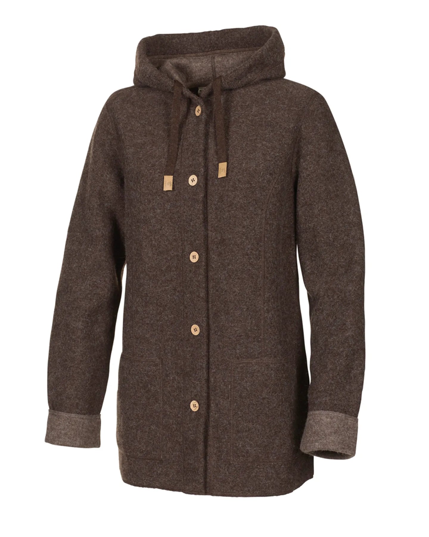 Ivanhoe Knitted in Sweden - NLS Dahlia | wollen damesjas Chololate