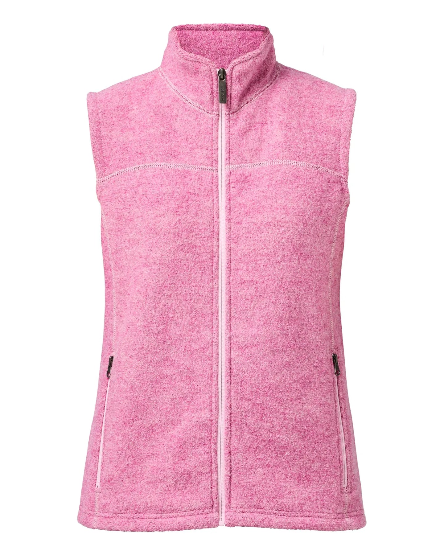 Ivanhoe Knitted in Sweden - Beata Vest | wollen dames bodywarmer Fuchsia pink
