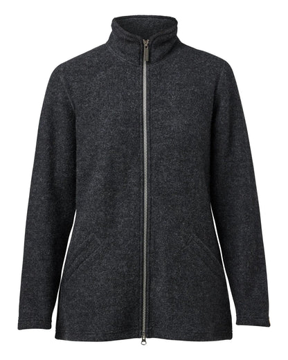 Ivanhoe Knitted in Sweden - Brodal Long | wollen damesvest Graphite Marl