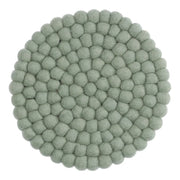 Gry & Sif - Big Coater - wollen pannenonderzetter Dusty light green