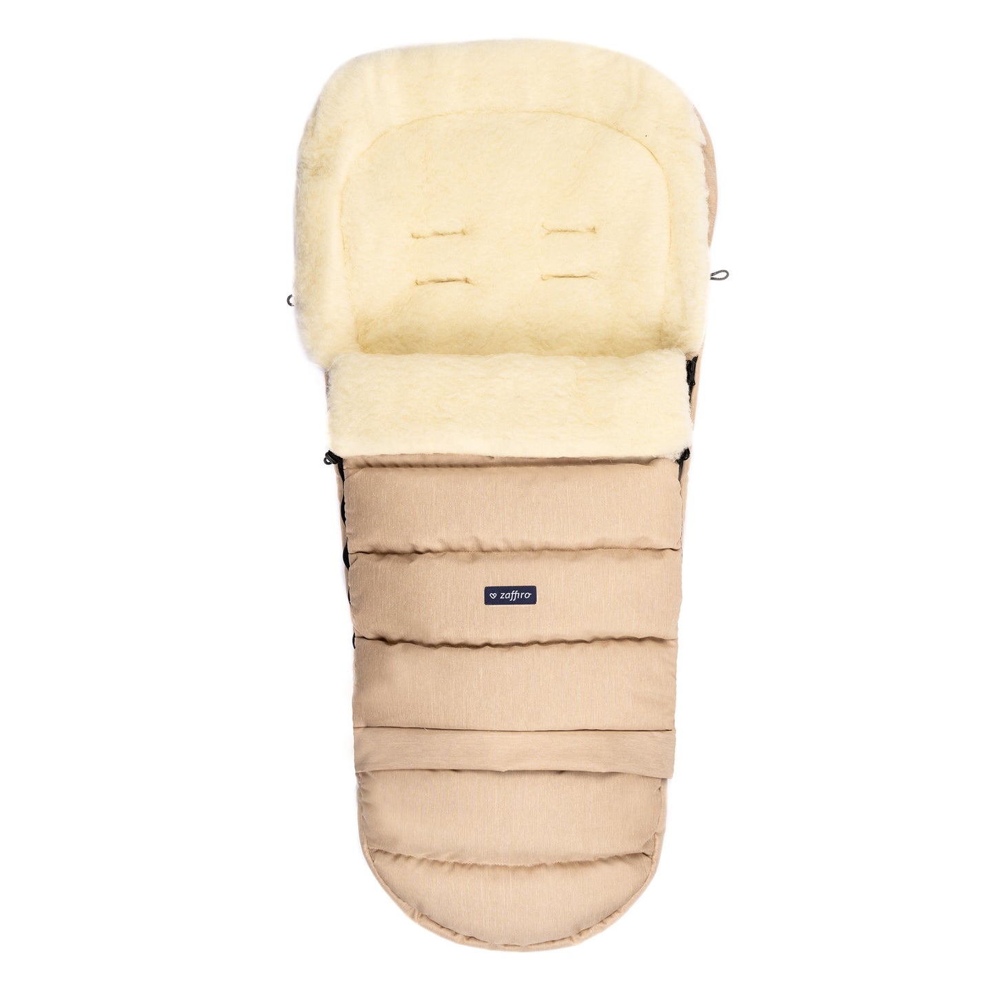Zaffiro - Schlafsack Wolle | Babyschlafsack mit Lammfell-Innenseite