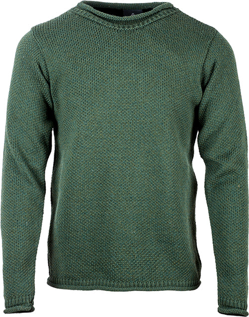 Aran Woollen Mills - B782 | wollen herentrui Green