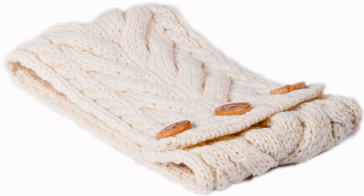 Aran Woollen Mills - B945 | hoofdband van merinowol Naturel