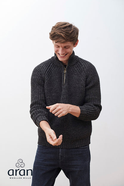 Aran Woollen Mills - R866 | Skipper-Pullover aus Wolle