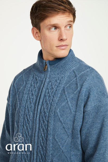 Aran Woollen Mills - S361 | wool men's cardigan