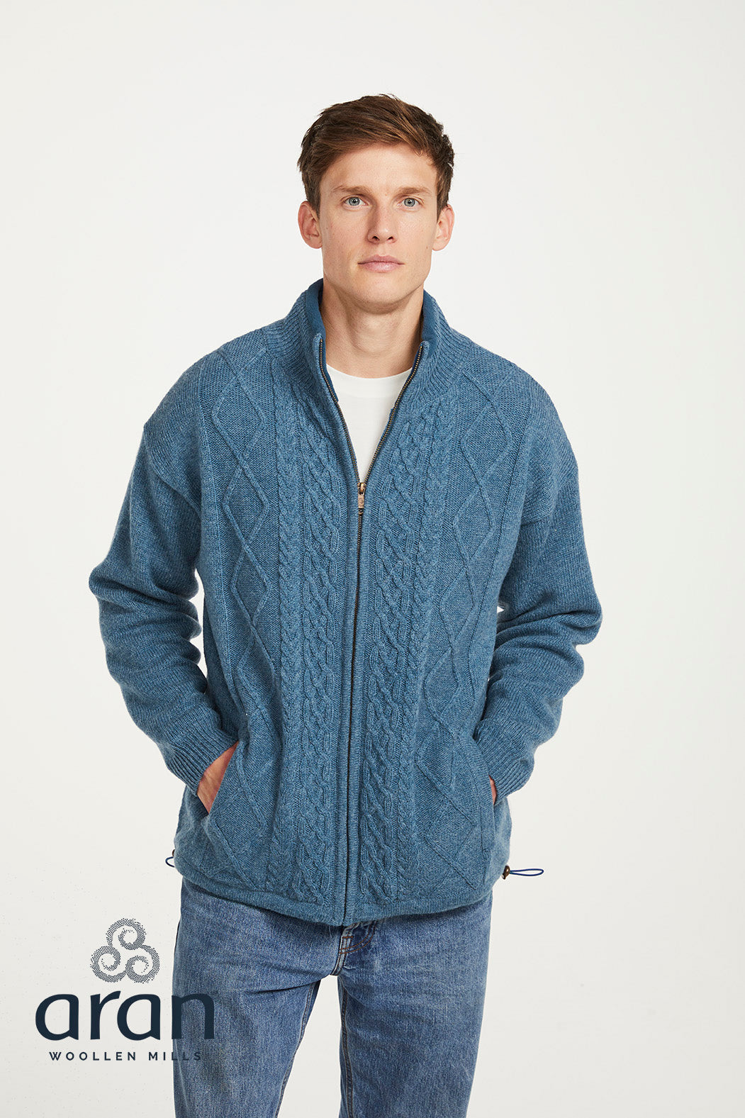 Aran Woollen Mills - S361 | wollen herenvest