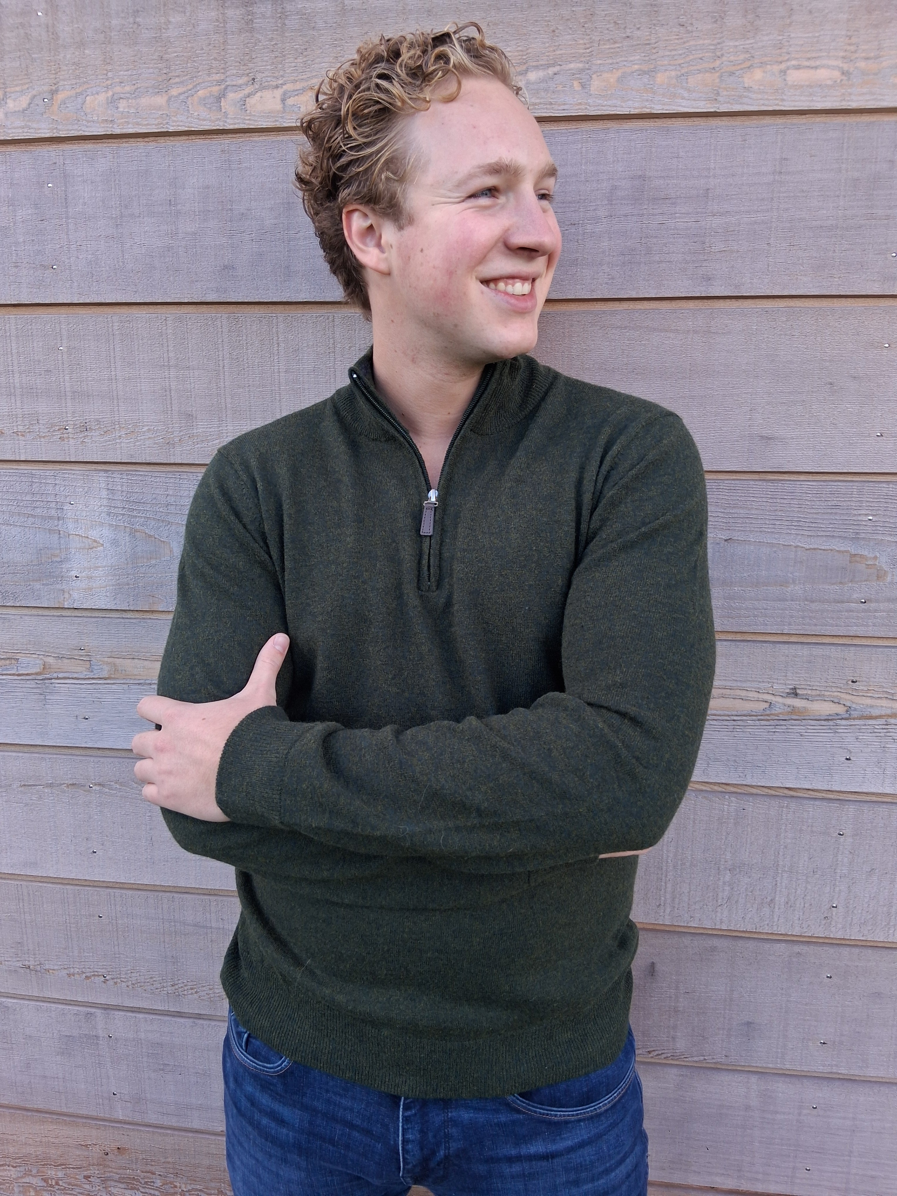 Emerald Style - Halfzip | lamswollen herentrui
