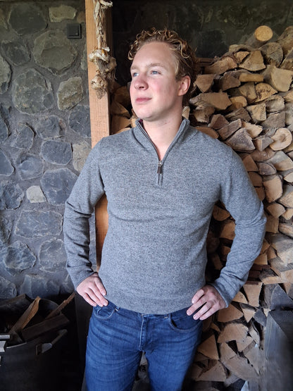 Emerald Style - Halfzip | Herrenpullover aus Lammwolle