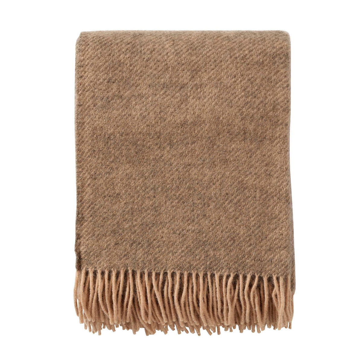 Klippan - Gotland | plaid van Gotland wol Beige 130x200 cm.