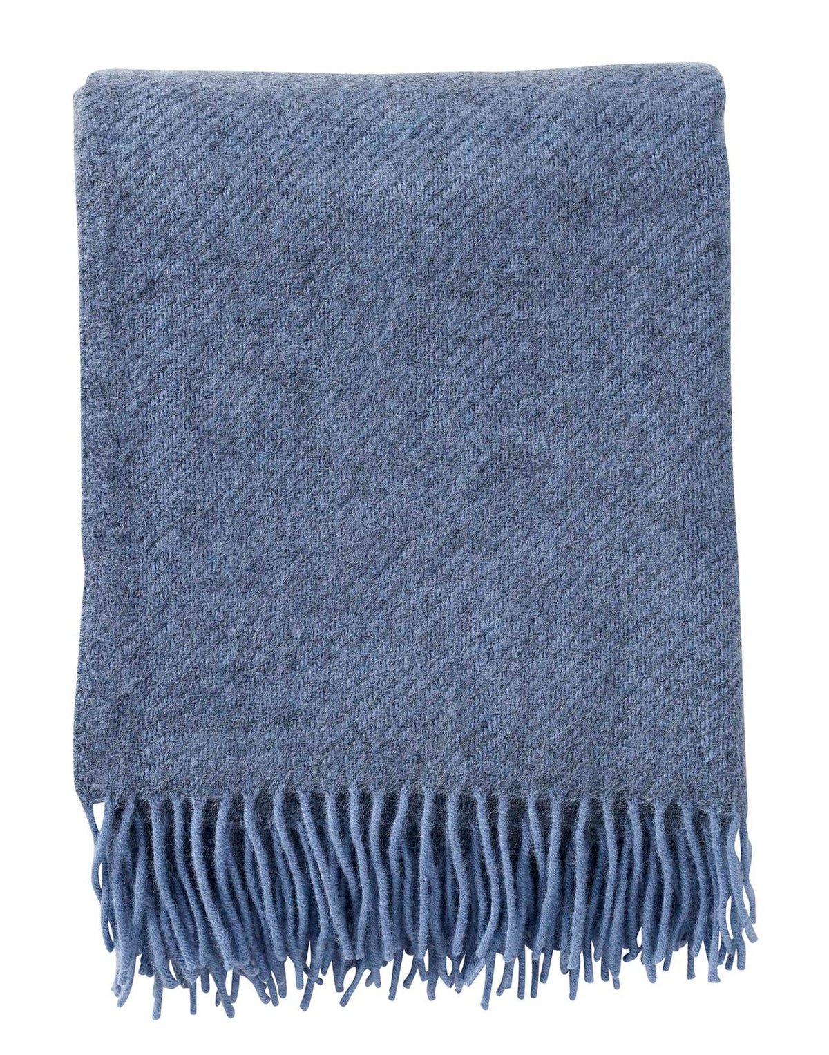 Klippan - Gotland | plaid van Gotland wol Infinity blue 130x200 cm.