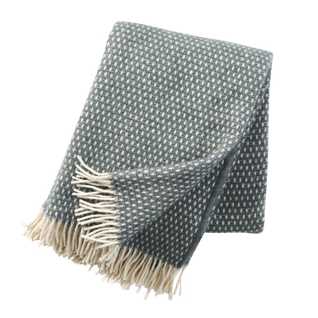 Klippan - Knut | plaid van lamswol Balsem green 130x200 cm.