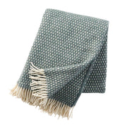 Klippan - Knut | plaid van lamswol Balsem green 130x200 cm.