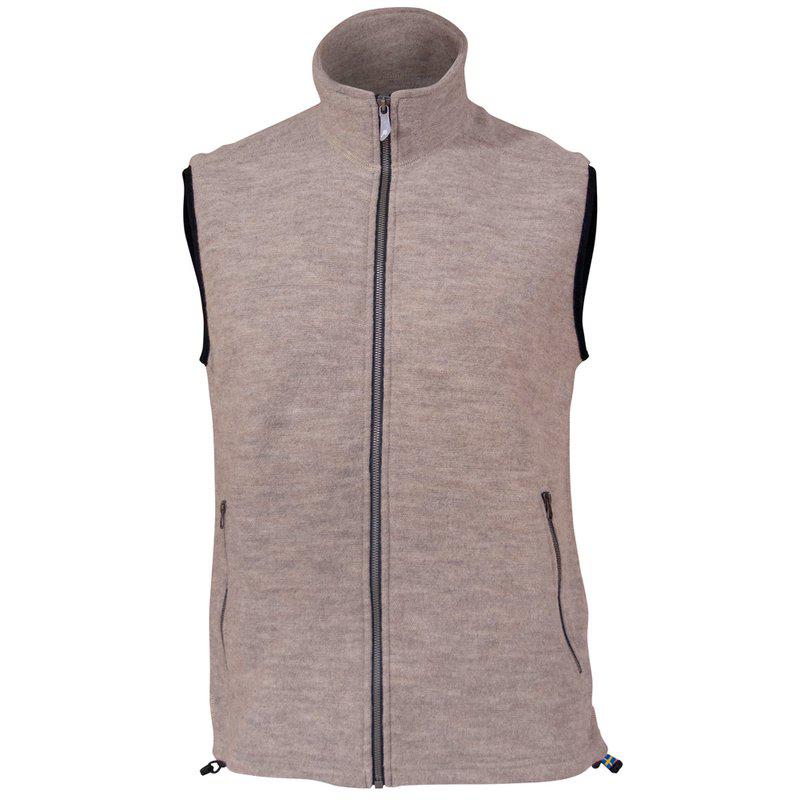 Ivanhoe Knitted in Sweden - Kurre vest | wollen heren bodywarmer Stone