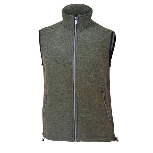 Ivanhoe Knitted in Sweden - Kurre vest | wollen heren bodywarmer Loden green