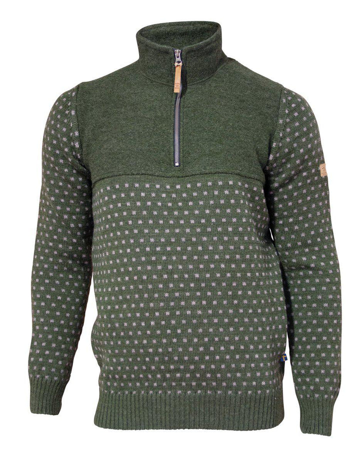 Ivanhoe of Sweden - Sverre HZ | knitted wool men's sweater with zipper