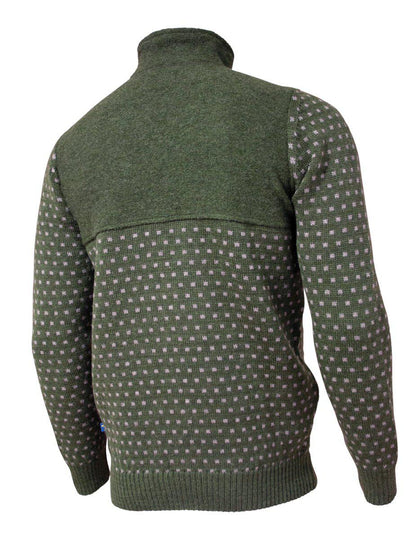 Ivanhoe of Sweden - Sverre HZ | knitted wool men's sweater with zipper