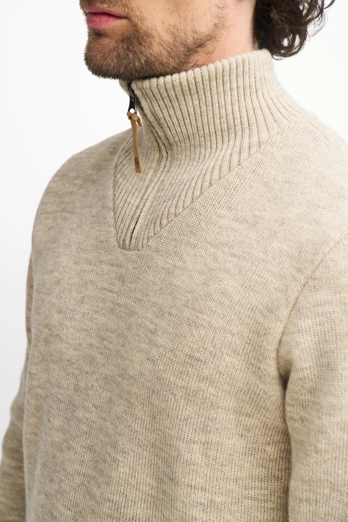 Ivanhoe Knitted in Sweden - NLS Elm HZ | wollen herentrui