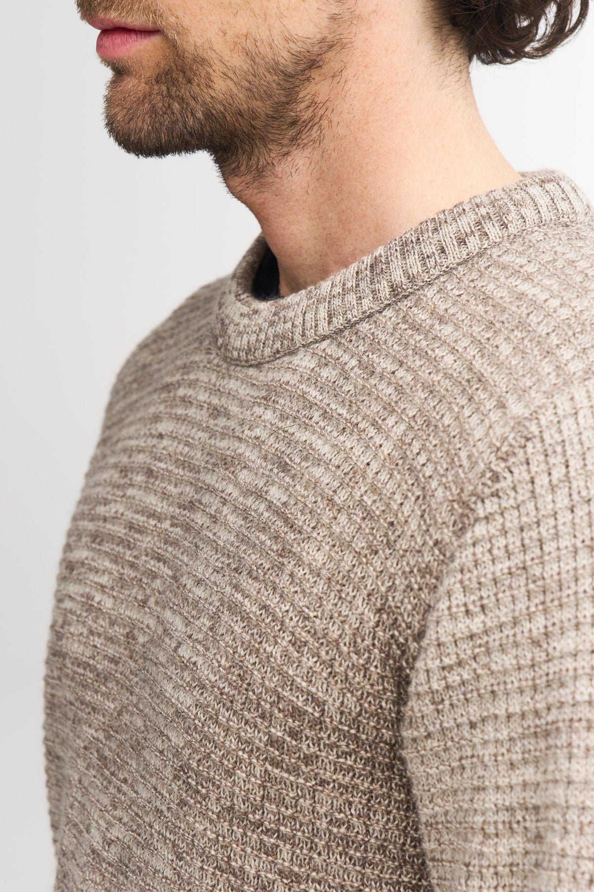 Ivanhoe Knitted in Sweden - NLS Petal male | wollen herentrui