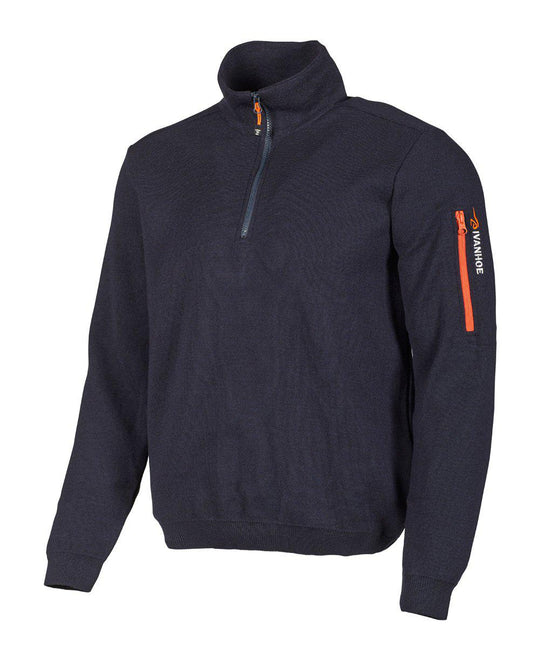 Ivanhoe of Sweden - Hadar half zip | wool men's sweater