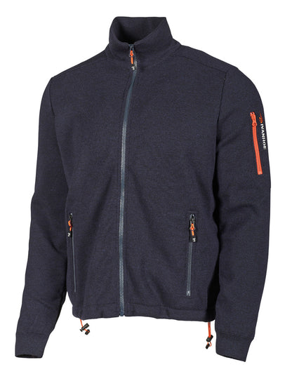 ivanhoe knitted in sweden - Hadar FZ WB | Windjacke aus Merinowolle für Herren