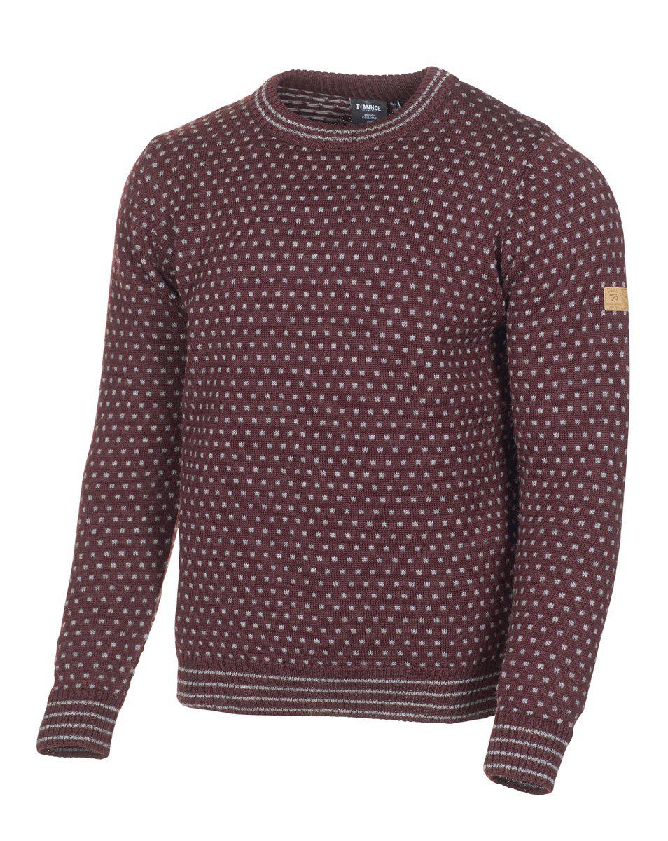 Ivanhoe of Sweden – Sverre Rundhalsausschnitt | Gestrickter Herrenpullover aus Wolle