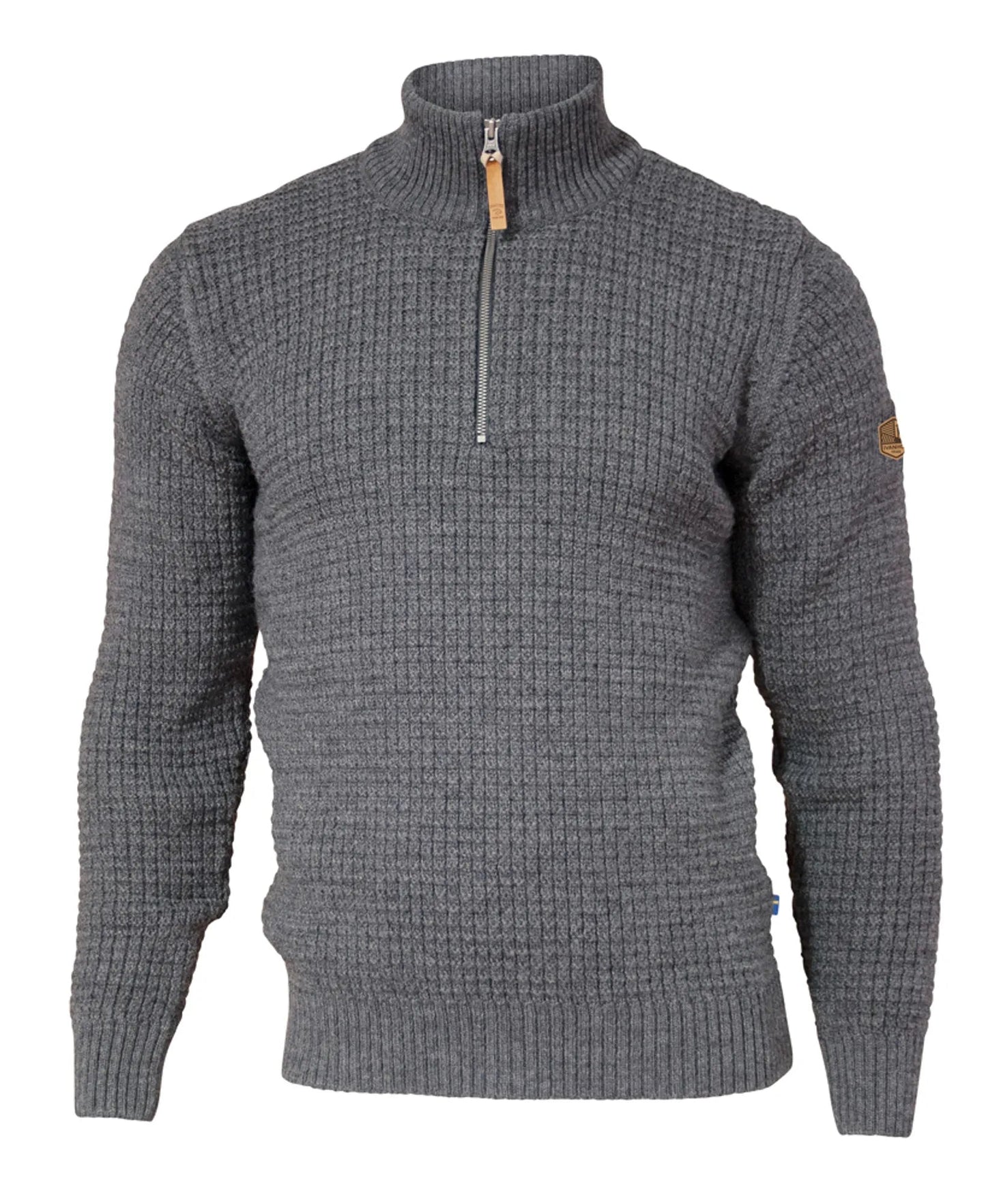 Ivanhoe Knitted in Sweden - Moritz HZ | wollen trui met rits Grey