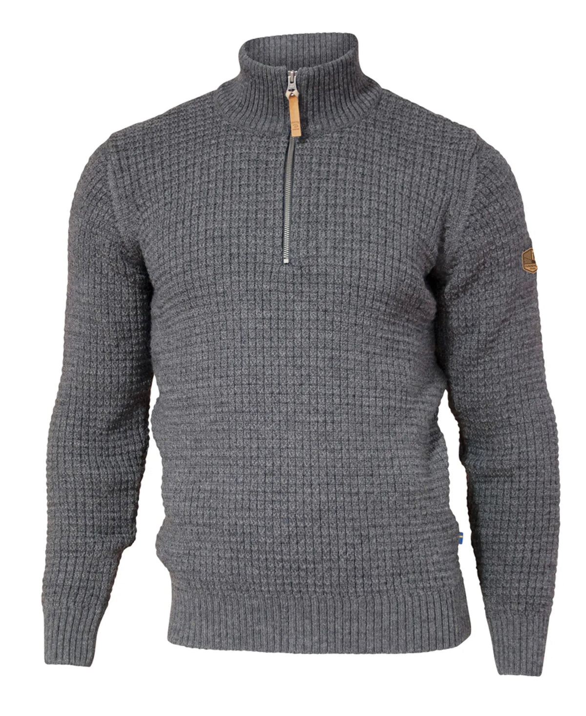 Ivanhoe Knitted in Sweden - Moritz HZ | wollen trui met rits Grey