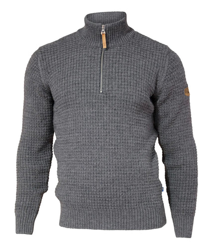 Ivanhoe Knitted in Sweden - Moritz HZ | wollen trui met rits Grey
