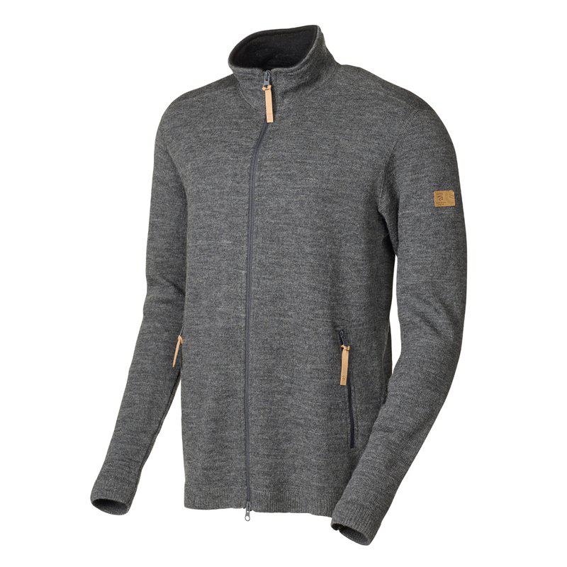 Ivanhoe Knitted in Sweden - Volmar FZ | wollen herenvest Grey