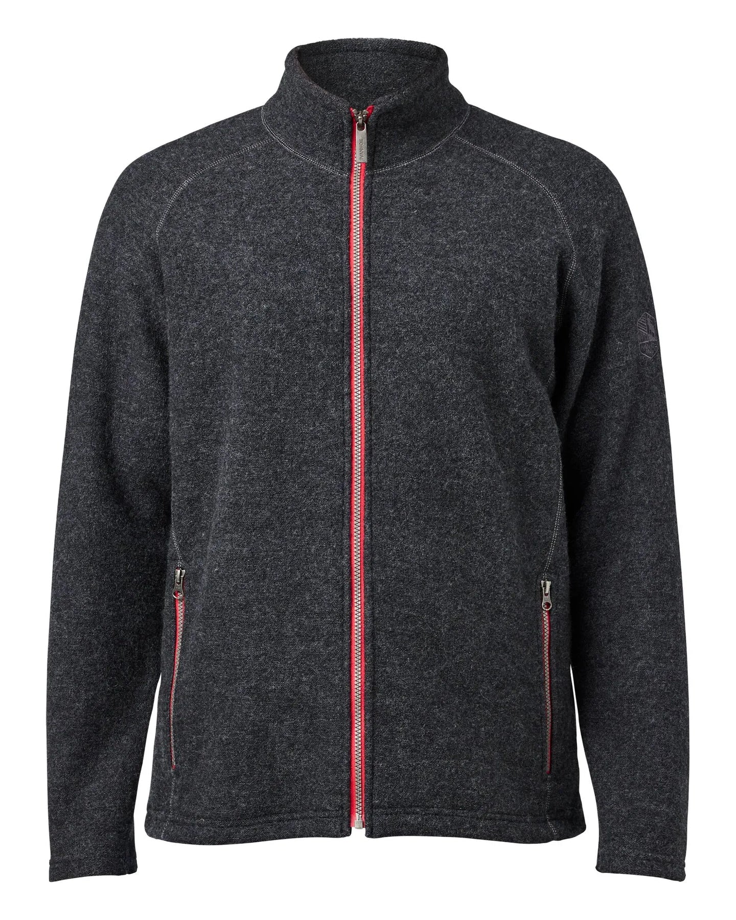 Ivanhoe Knitted in Sweden - Danny FZ | wollen herenvest met rits