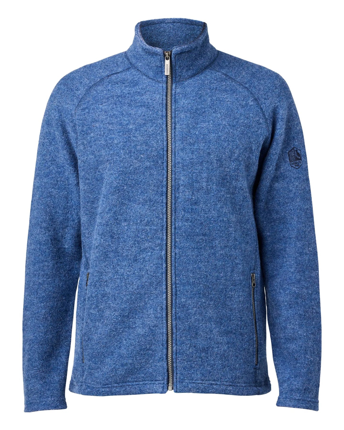 Ivanhoe Knitted in Sweden - Danny FZ | wollen herenvest met rits Denim