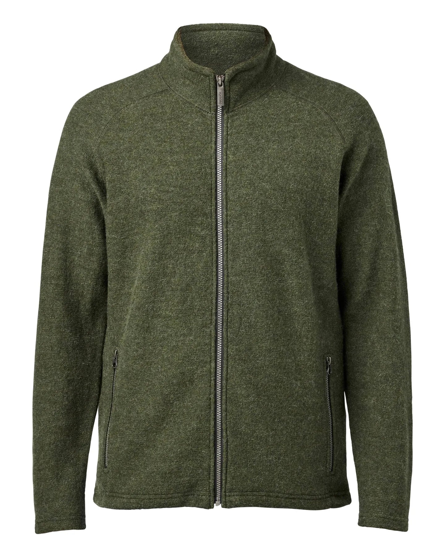 Ivanhoe Knitted in Sweden - Danny FZ | wollen herenvest met rits