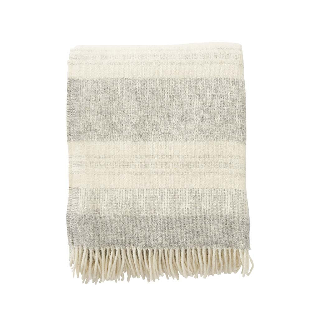 Klippan - Freja | plaid van Zweedse wol Grey 130x200 cm.