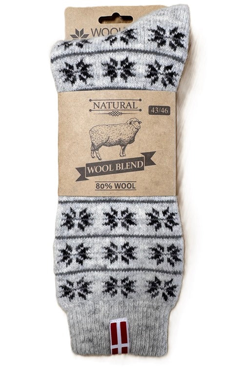 Woolwear - HOS 806 Denmark Flag | wollen sokken