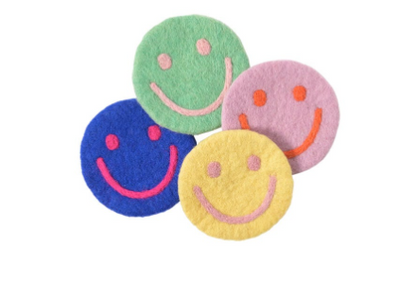 AVEVA - Wool coaster 4-pack | coasters made of wool