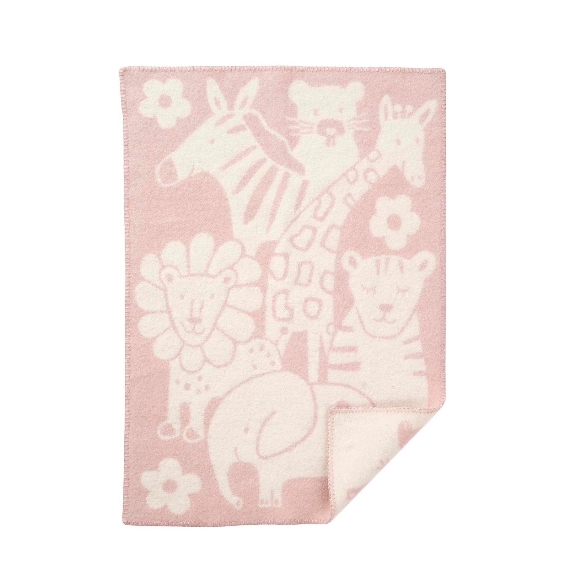 Klippan - Picnic | wiegdeken van lamswol Pink