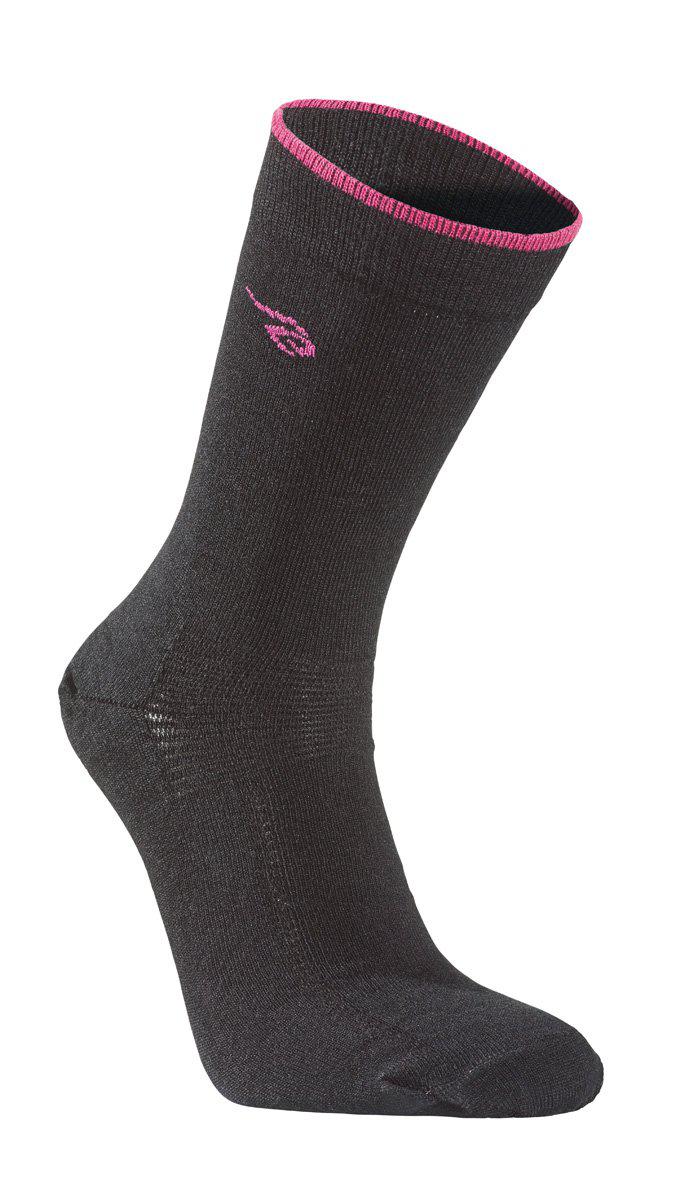 Ivanhoe Knitted in Sweden - Wollen sokken met merinowol Cerise