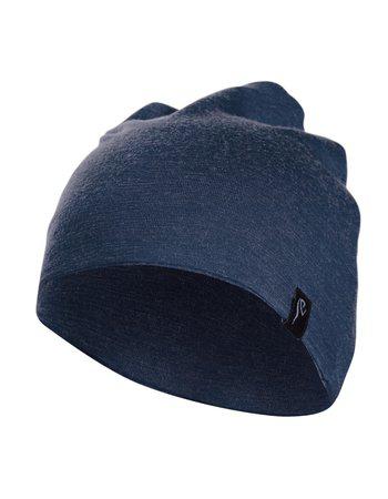 Ivanhoe Knitted in Sweden - Junior Hat Underwool | kindermuts van merinowol Steelblue