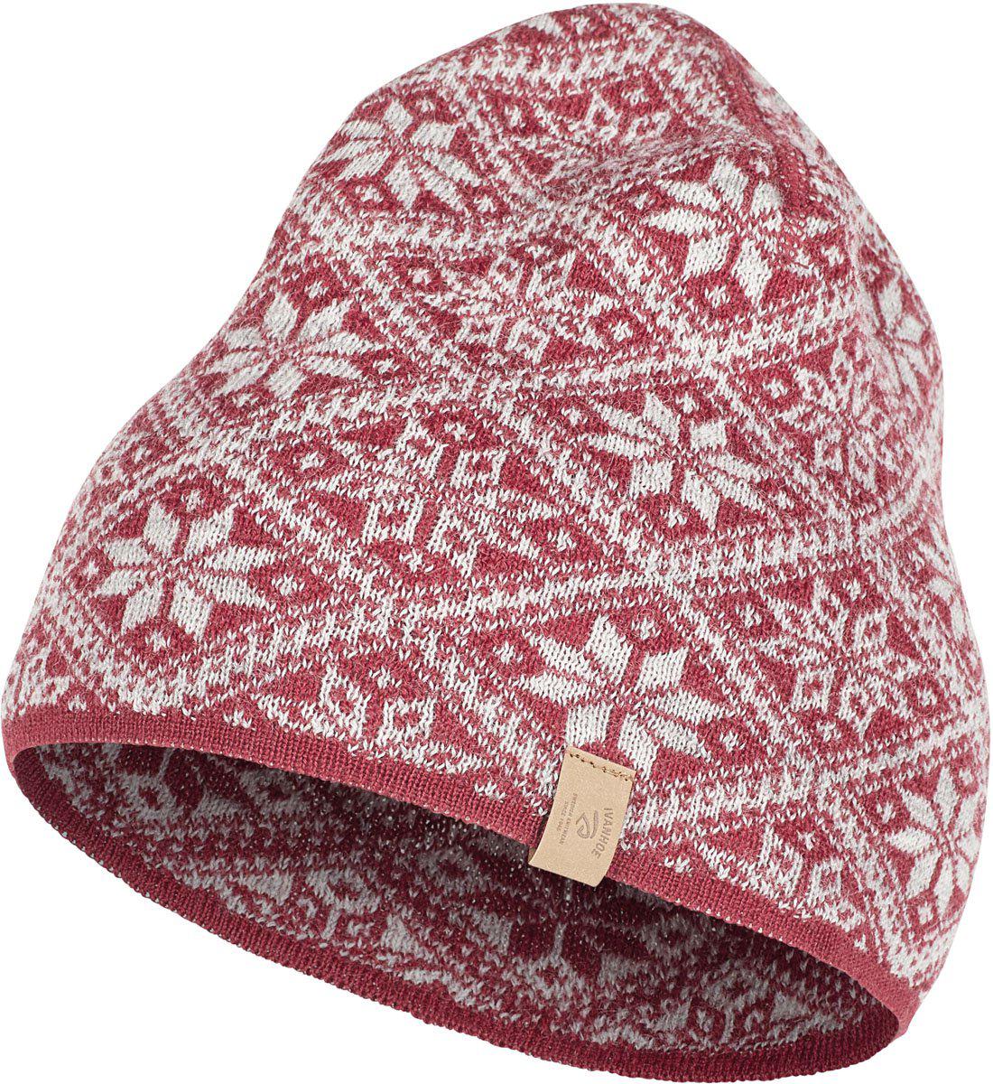 Ivanhoe Knitted in Sweden - Freya hat | wollen muts Deep red
