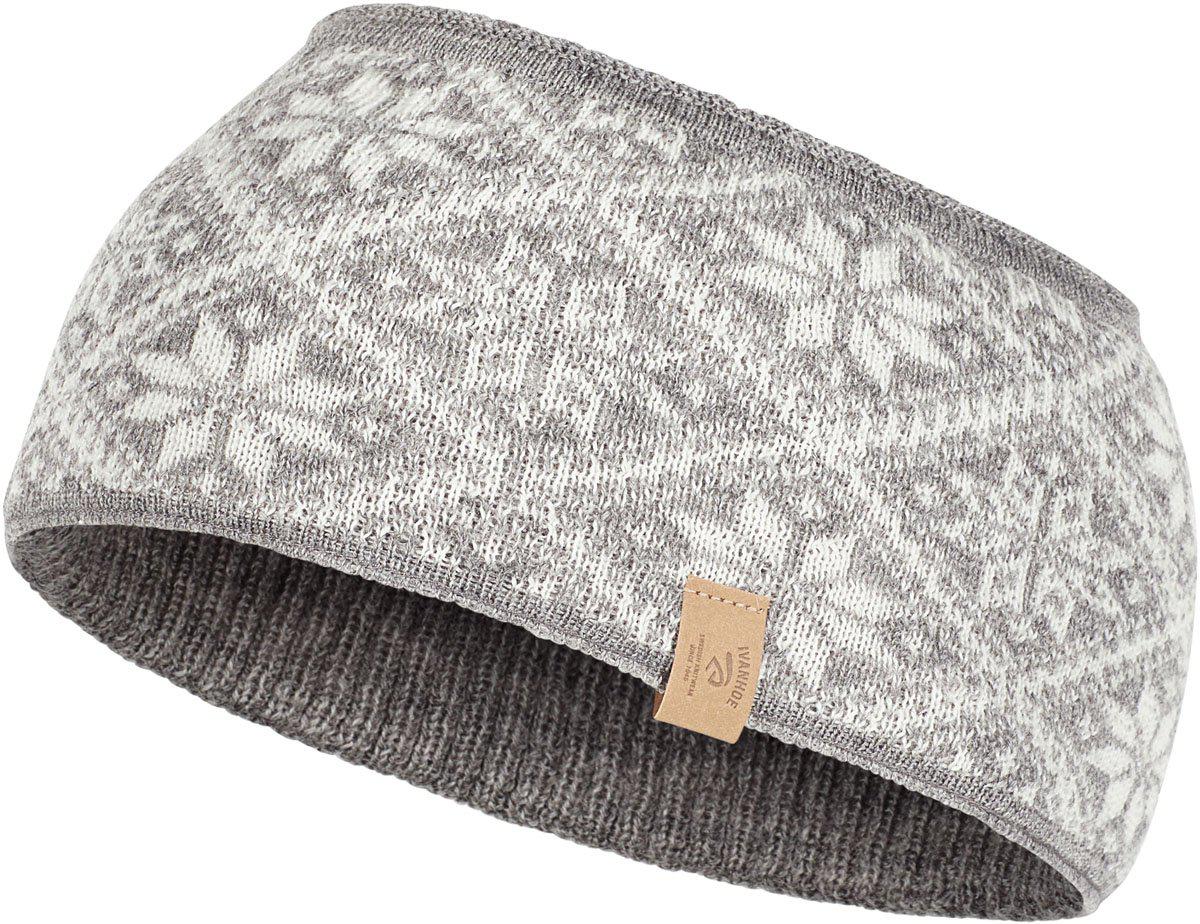 Ivanhoe Knitted in Sweden - Freya headband | wollen hoofdband Grey marl